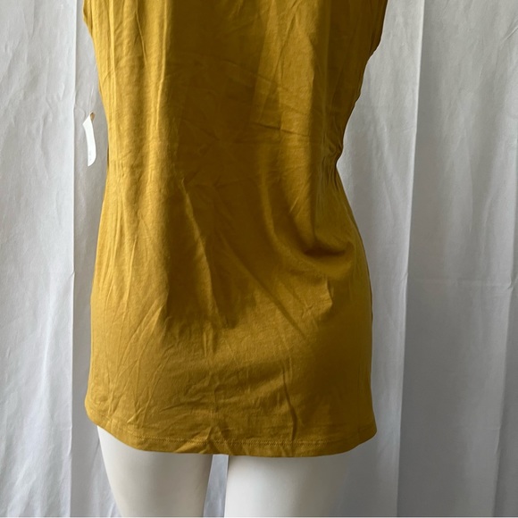 Core IO Women's Brown Green Tank Top Medium Round Neck Sleeveless Top New - Picture 7 of 12